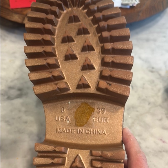 Brown Platform Slide Sandals - Picture 2 of 4